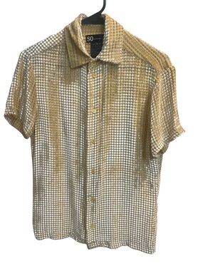 Awesome and Unique Retro Button-down by SO